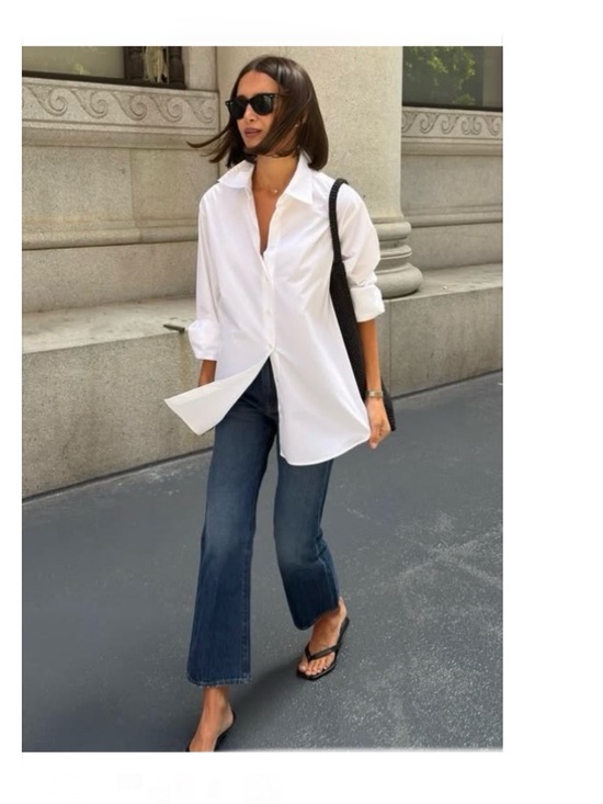 Chico's Tops - CHICOS • The Perfect NO IRON White Oversized Button-Up Button Down Shirt